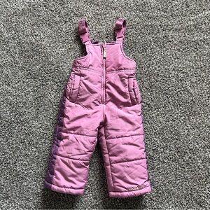Osh Kosh 12M Pink Snow Bib Overalls
